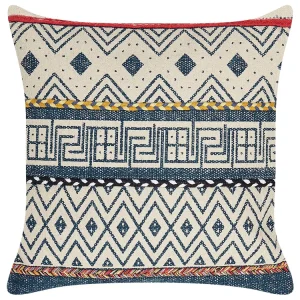Almofada de algodão com padrão geométrico 50 x 50 cm multicolor SOUK