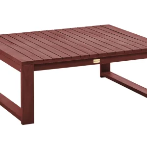 Certified Acacia Garden Coffee Table 90 x 75 cm Mahogany Brown TIMOR II