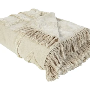 Blanket CHACK Cotton 200 x 220 cm Beige