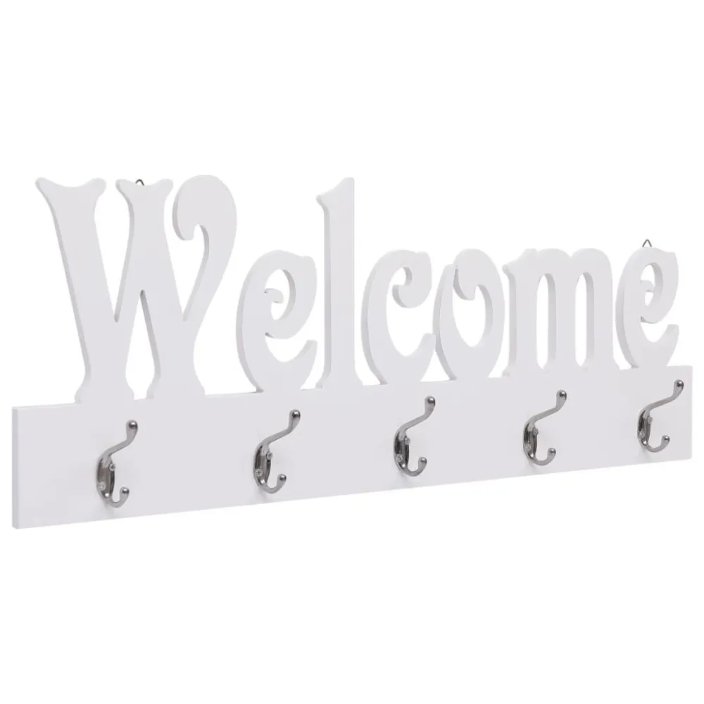 Organizador de Cintos Cabide de parede WELCOME 74x29,5 cm branco