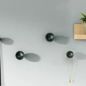 Conjunto de 4 cabides em mármore cor verde - RALONDINE
