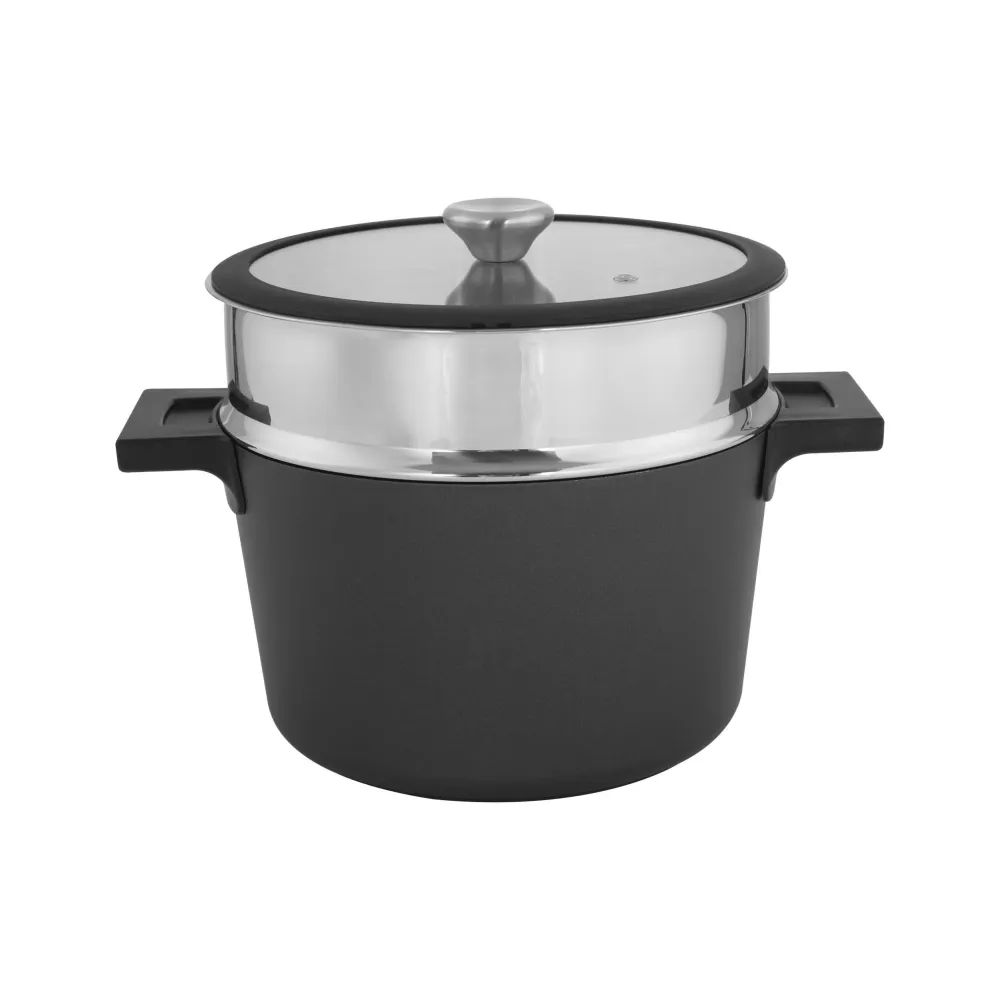 Conjunto de Colheres Caçarola 24cm com Tabuleiro de Vapor
