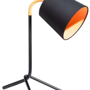 Candeeiro de mesa ajustável preto 42 cm MOOKI