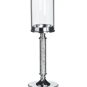 Candelabro ABBEVILLE Vidro Prateado