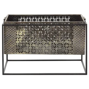 Candelabro AMAMI Metal Preto-dourado