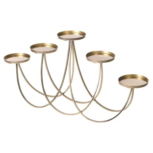 Candelabro BUARAN Metal Dourado