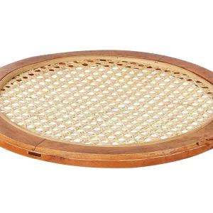 Tabuleiro em rattan claro ⌀ 40 cm CAMORTA