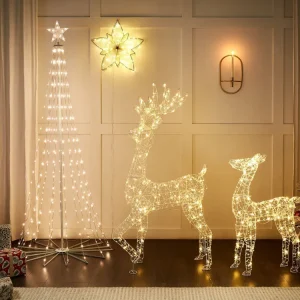 Outdoor LED Decoration Reindeer 150 cm Silver HELLA
