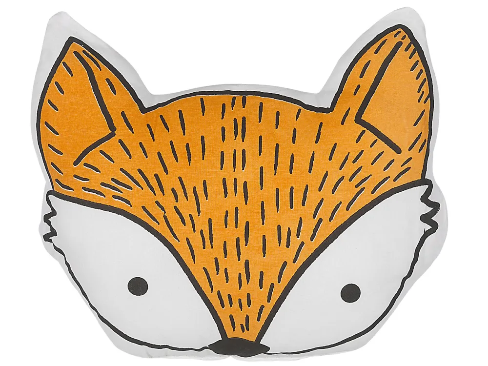 Cotton Kids Cushion Fox 50 x 40 cm Orange VADODARA
