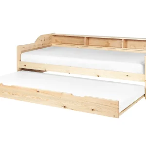 Wooden EU Single Trundle Bed Light EDERN