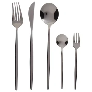 30 Piece Cutlery Set RIGATONI Black