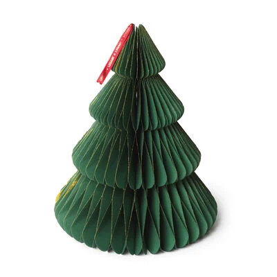 Vila Iluminada Árvore de Natal LEGAMI Compactável Paper Christmas Tree