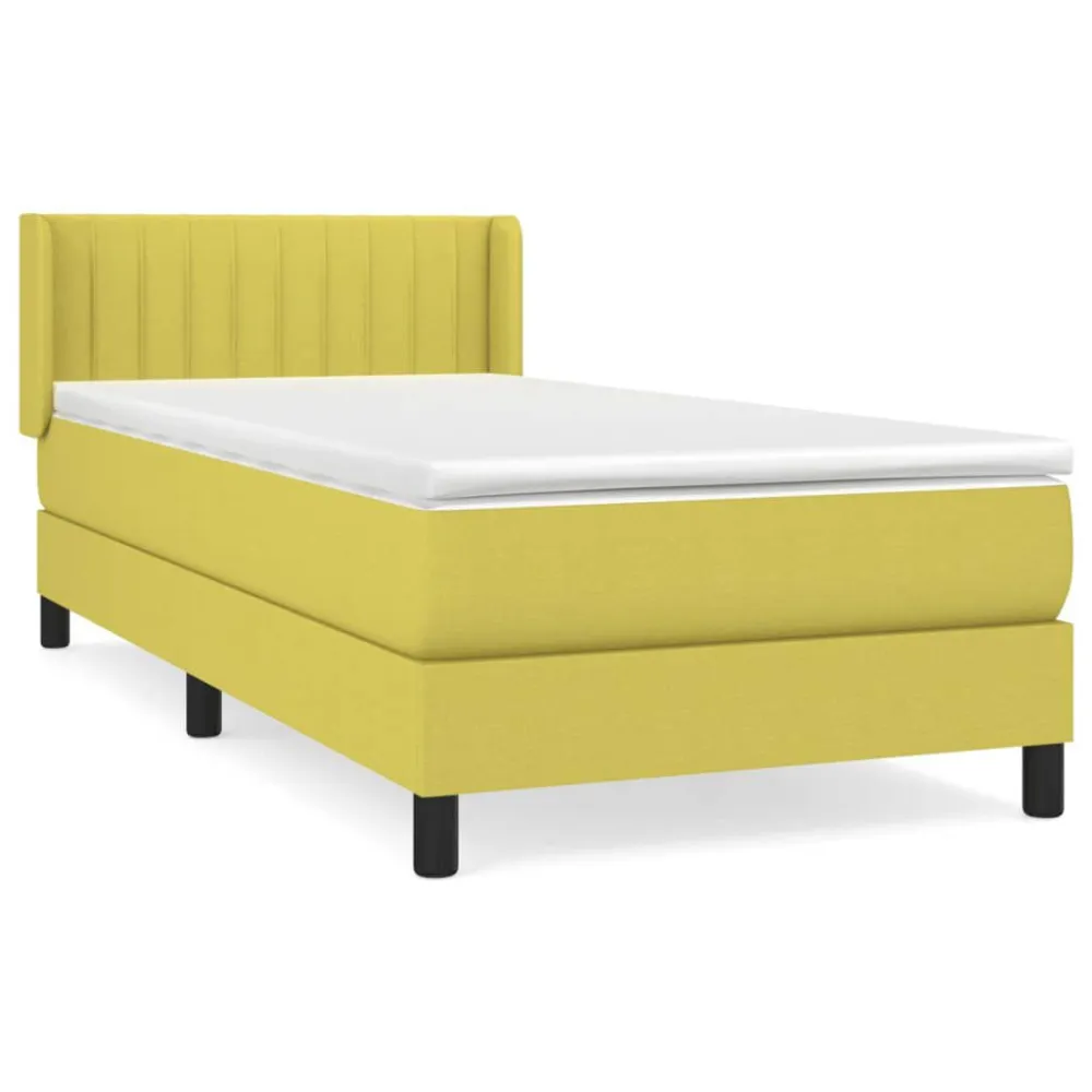 Cama com molasemcolchão 100x200 cm tecido verde para Uso Adulto