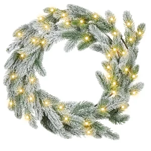 Grinalda de natal LED verde ⌀ 45 cm ALBINI para Varanda ou Jardim