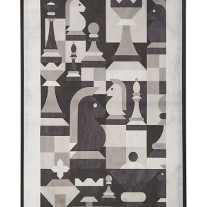 Canvas BANDO Rectangular 63 x 99 cm Abstract Grey