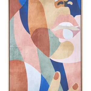 Canvas BITETTO Rectangular 63 x 99 cm Abstract Multicolour