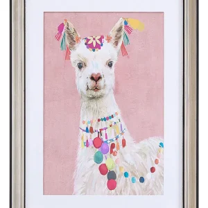 Framed Wall Print BALALA Rectangular 30 x 40 cm Animal Pink