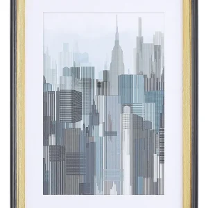 Framed Wall Print BAMAKO Rectangular 30 x 40 cm Urban Grey