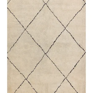 Area Rug 160 x 230 cm Beige and Black MUTKI