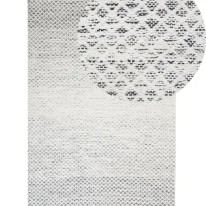 Area Rug 140 x 200 cm Black and White GEMLIK