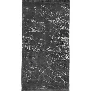 Viscose Area Rug 80 x 150 cm Dark Grey HANLI