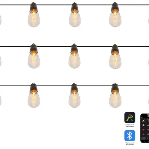 Outdoor String Warm White Smart LED Lights App 15 Bulbs ITILLEQ