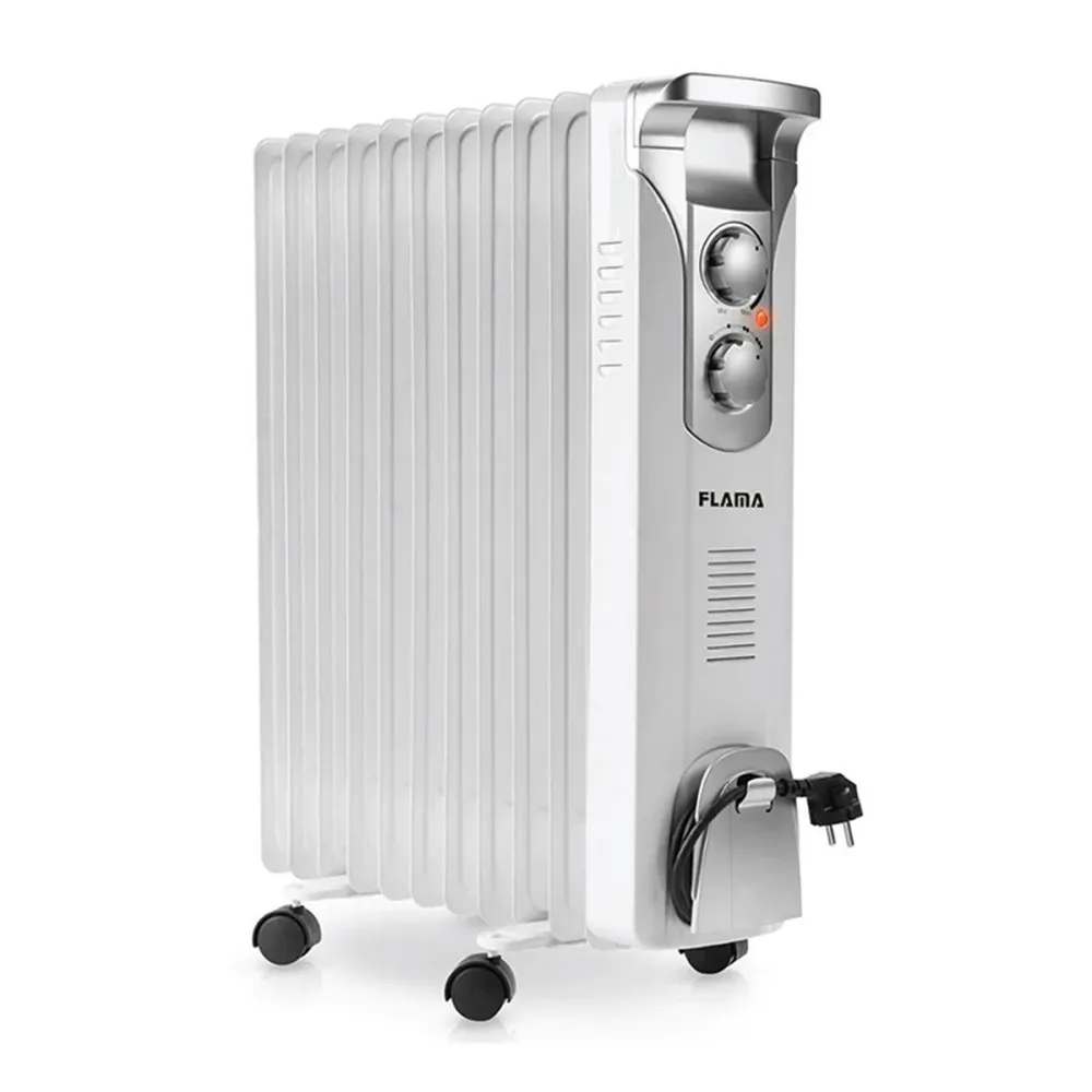 Aquecedor Óleo FLAMA 2366FL | 2500W, 11 elementos, Termóstato