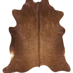 Pele de vaca em castanho dourado 2-3 m² NASQU