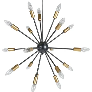 18 Light Pendant Lamp Black MAGUSE