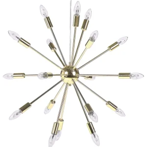 18 Light Pendant Lamp Gold MAGUSE