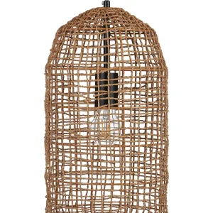 Woven Pendant Lamp Brown LUCITE