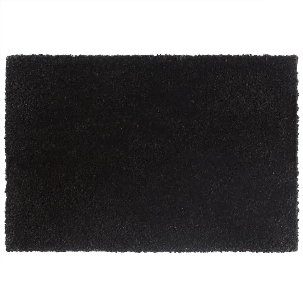Capacho de Entrada Tapete de porta 40x60 cm fibra de coco tufada preto