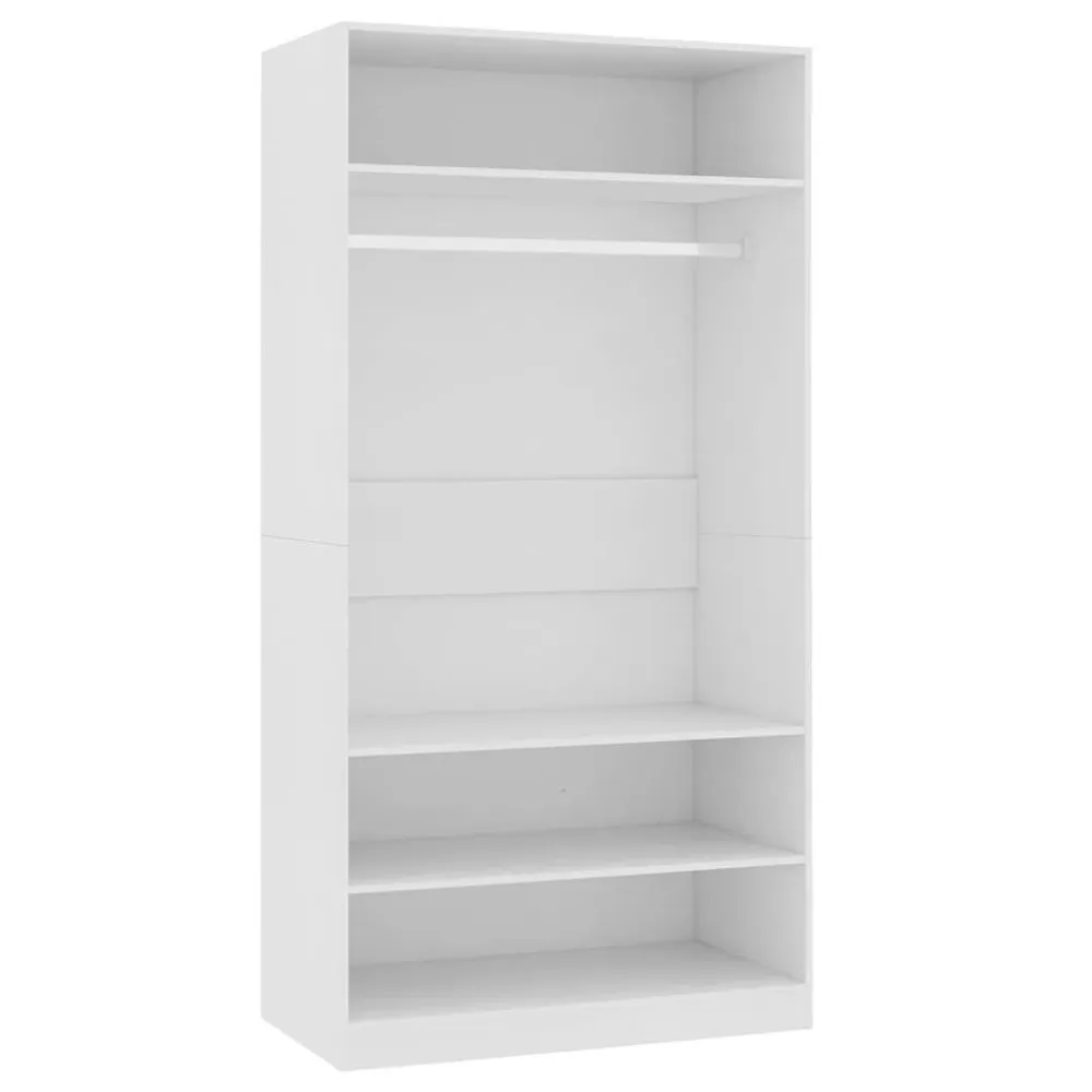 Lençol de Cama com Elástico Roupeiro 30x50x200 cm derivados de madeira branco