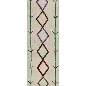 Cotton Runner Rug 80 x 230 cm Beige CETMI