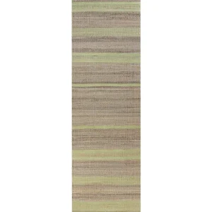 Jute Runner Rug 80 x 300 cm Beige and Light Green TALPUR