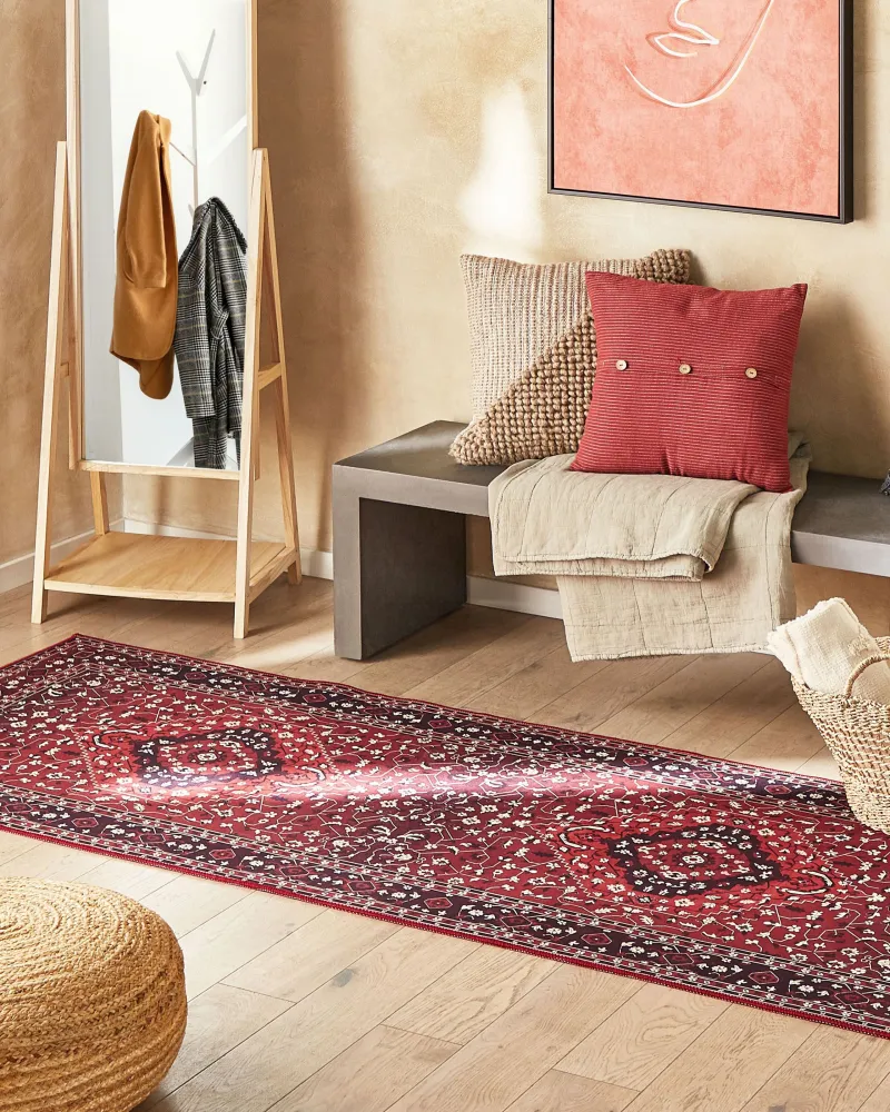 Runner Rug 80 x 240 cm Red VADKADAM