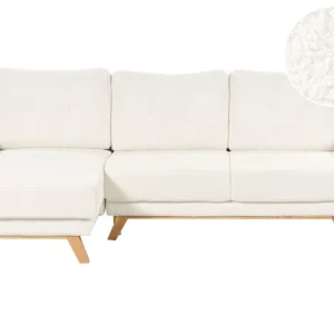 Right Hand Boucle Corner Sofa Marfim SIRO