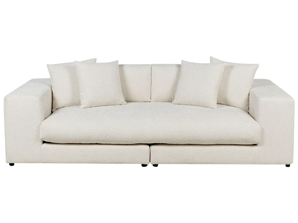 3 Seater Sofa Branco GLORVIKA Design Moderno