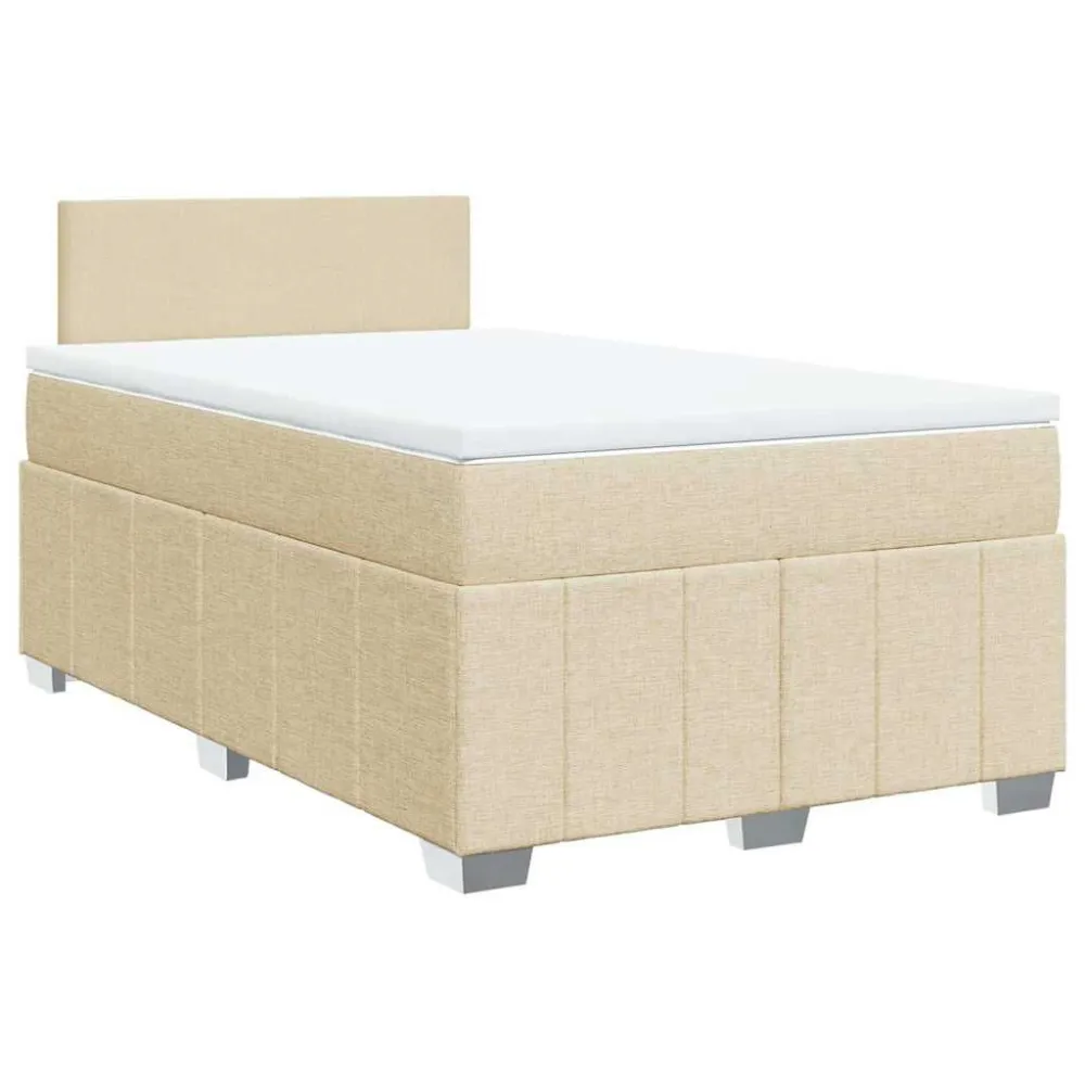 Anti-Alérgico Cama com molasemcolchão 120x200 cm tecido cor creme