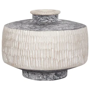 Jarro de flores DEKSATI Cerâmica Creme