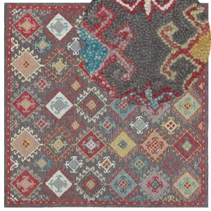 Wool Area Rug 200 x 200 cm Multicolour FINIKE